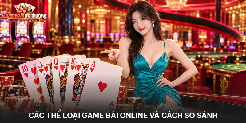Các thể loại game bài online và cách so sánh