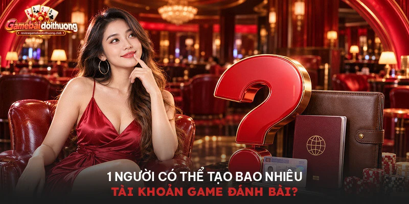 1 người có thể tạo bao nhiêu tài khoản game đánh bài?