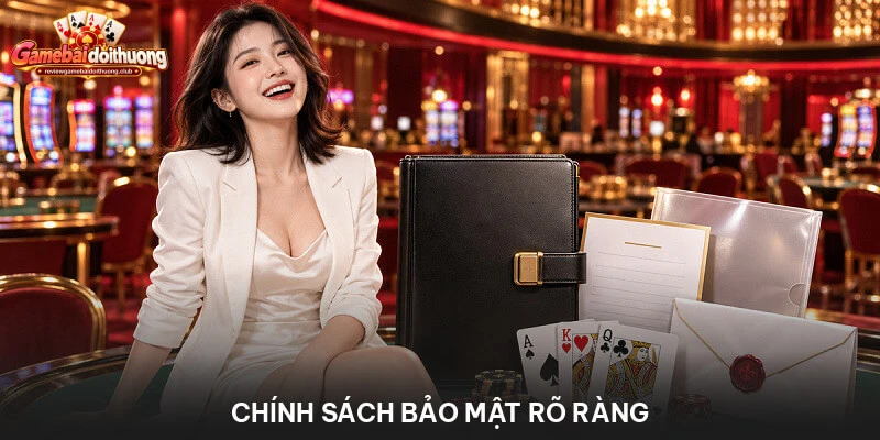 Chính sách bảo mật rõ ràng