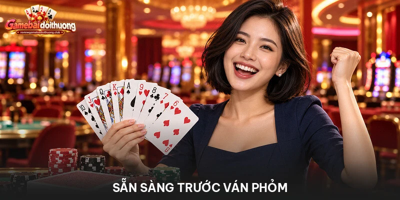 Sẵn sàng trước ván Phỏm