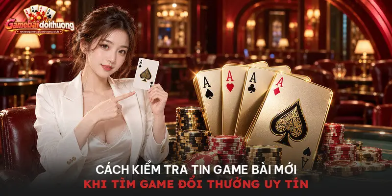Cách kiểm tra tin game bài mới khi tìm game đổi thưởng uy tín